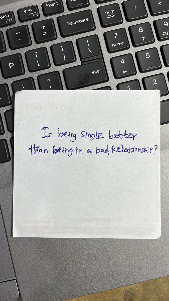 coldgangNIG's tweet image. Single vs Settling. 
Is being single better than being in a bad relationship?

Peace of mind or companionship, which one wins?

Let’s argue respectfully 😌

#SingleLife #RelationshipReality #RealTalk #ViralDebate #CommentTok