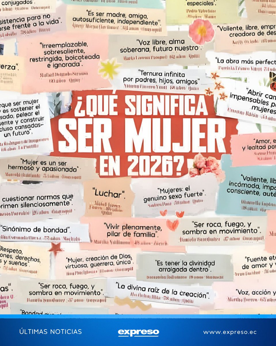 Más de 70 mujeres participaron en la convocatoria de Diario EXPRESO para definirse en solo seis palabras. Un ejercicio que invita a analizar su esencia y, de esta forma, conmemorar el Día Internacional de la Mujer.

¿Qué dijeron?👉 bit.ly/4b2OSvG
