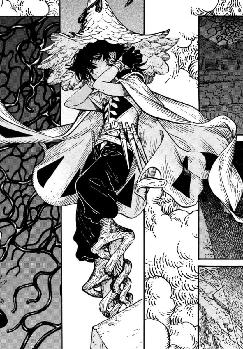 Hnkfreak's tweet photo. And by contrast, Coustas' cape being completely open is very fitting for the character. He has no secrets to keep. Shirahama you are amazing https://t.co/jn4zB1qCwi