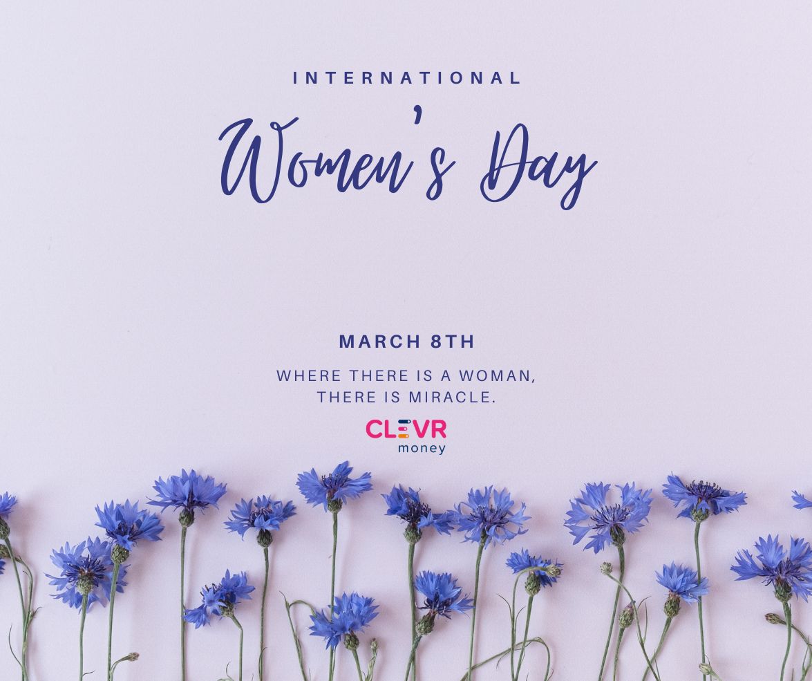 CLEVR_Money's tweet photo. Happy Woman's Day to all women around the world for all what we all women do for us and everyone else! ❤️

#womansday #clevrmoney https://t.co/bPY79Kxs3p