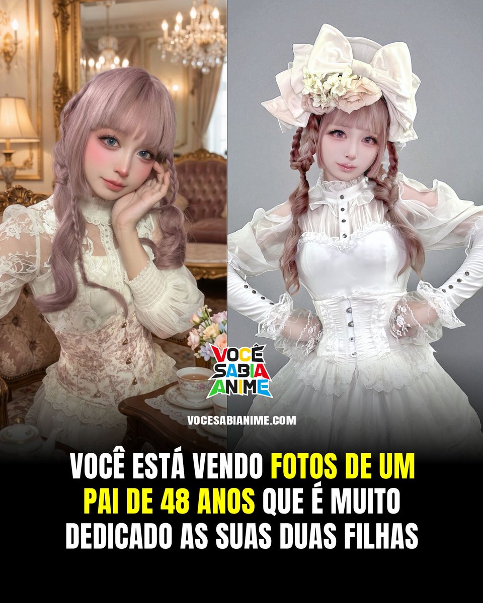 Conheça Takumi Tani que se tornou assunto após viralizar no Reddit.
Segundo sua descrição, ele é um homem de 48 anos que faz crossdressing para ganhar dinheiro e criar as suas duas filhas pequenas que ele ama demais.

Além do crossdressing ele também é um artista, cantor e