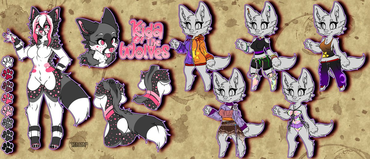 Updated reference sheet of Kida Of The Wolves/Me lol

Gosh this was a much needed update ><
nothing much was changed other than a few markings and added outfits.

Base by teranen on deviantart! edited by me! ^w^