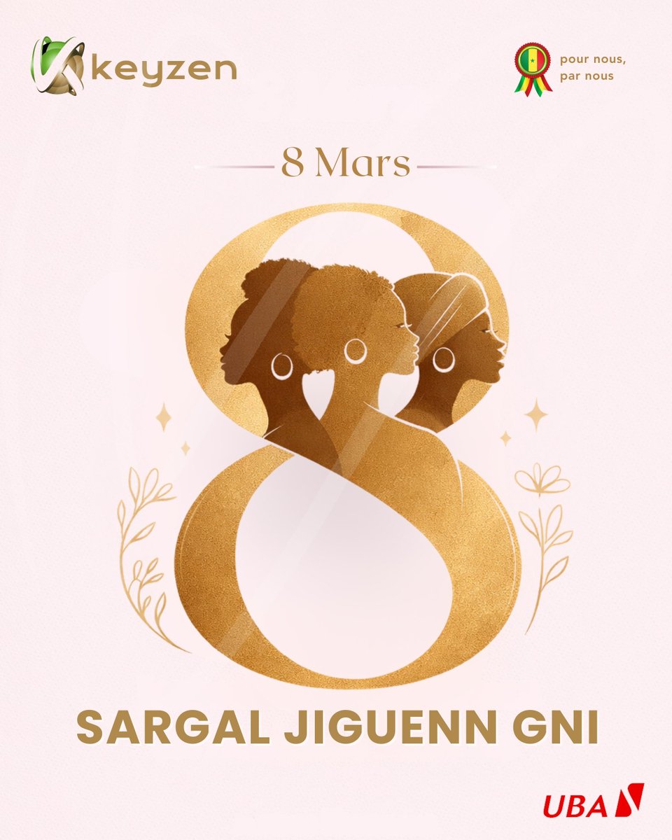 KeyzenSn's tweet photo. Derrière chaque progrès, il y a des femmes qui osent.
Bonne Journée à toutes nos Linguères 🌸
Aye Ndananes deug ngene 😎

#Keyzen #uba https://t.co/G4MKH56Jki