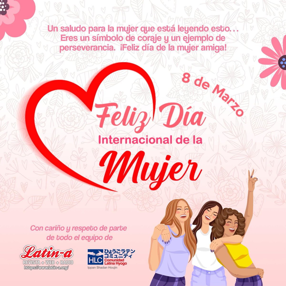 roxana_oshiro's tweet photo. Un cariñoso y especial saludo en el “Día Internacional de la Mujer”, a todas las mujeres, hoy es nuestro día, sigamos adelante orgullosas del importante rol que desempeñamos para con nuestras familias y las sociedades que nos albergan. Dios nos guíe y proteja siempre. #Mujeres https://t.co/voYH11UqBi