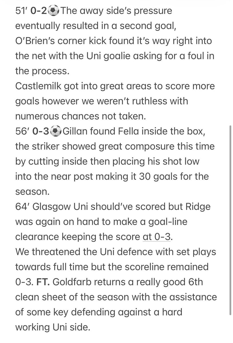 CCFC Saturday tweet media