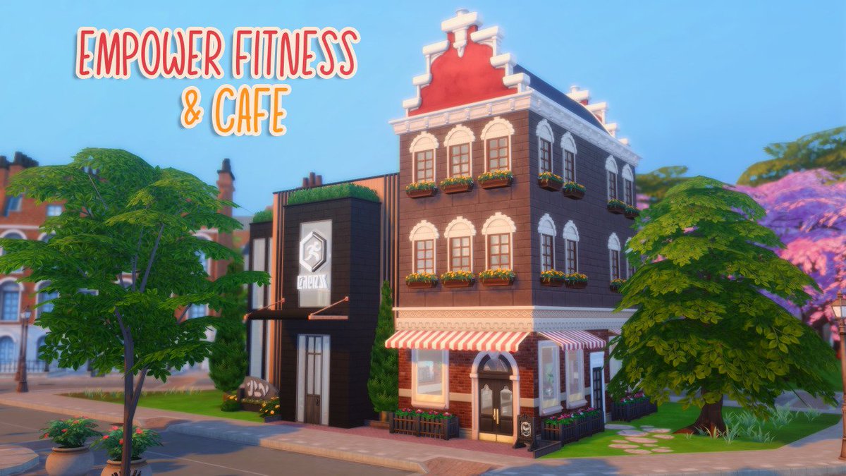 plasmajanes's tweet photo. Empower Fitness &amp; Cafe 🧋🏋️☕️
You can download my small business venue, featuring a university gym and cafe, over on my tumblr: plasma-janes.

#sims4 #ts4 #sims #sims4download #ts4download #simsdownload #sims4build #ts4build #simsbuild https://t.co/ASAokC2ugi