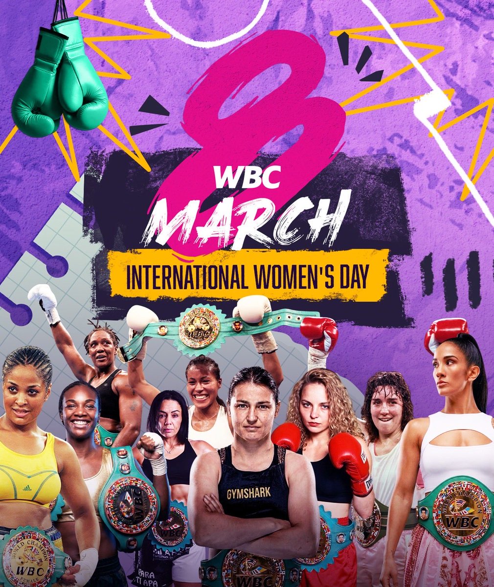 On this International Women’s Day, we recognize the strength, courage, and achievements of women around the world, and celebrate the champions who paved the way for the next generation of women in boxing. 💜