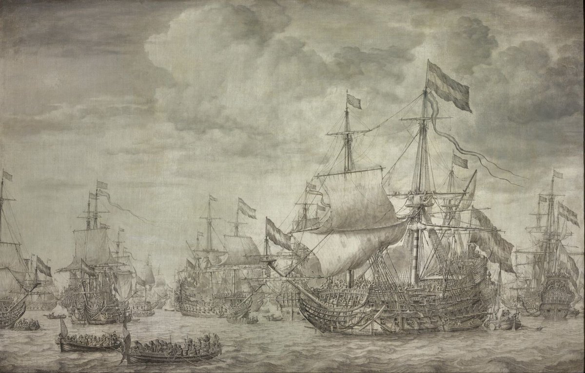 Trois_Ponts's tweet photo. Ils dessinaient merveilleusement bien les vaisseaux du XVIIe siècle : les Willem van de Velde père et fils. https://t.co/Qou4H7MCJx