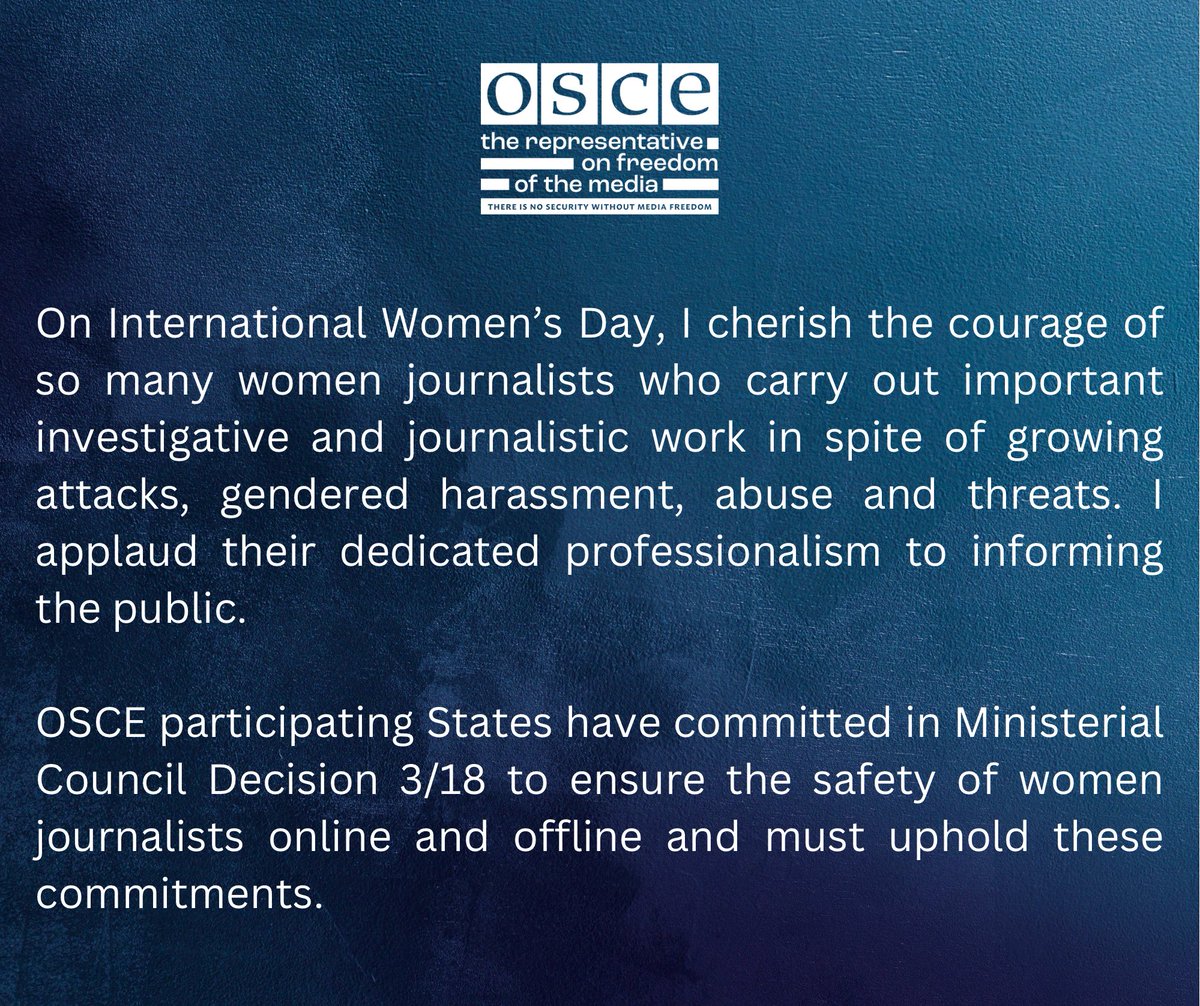 OSCE media freedom tweet media