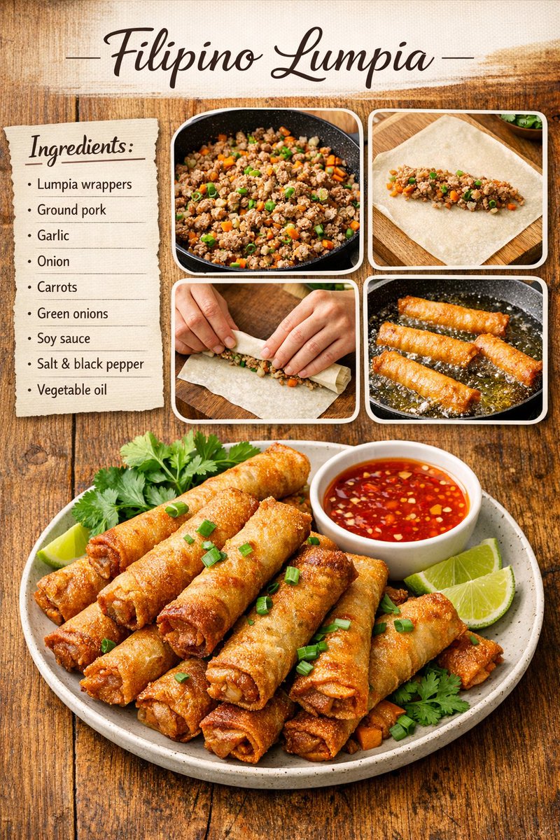 Gastronomyc_'s tweet image. Lumpia Recipe | Easy Filipino Spring Rolls.

#lumpia #filipinofood #springrolls #asianrecipes #foodlovers #homemadefood #foodinspiration #easyrecipes #foodstagram #crispygoodness
