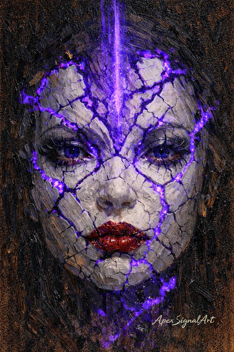 ApexSignalArt's tweet photo. "Good Morning"
“Shattered face, but the power within still burns.” 🔮
#DarkArt #BrokenSoul #VisionaryArt #SacredEnergy #MysticArt #SurrealArt #InnerPower #CosmicEnergy
#ApexSignalArt https://t.co/PiPYNnZdmt