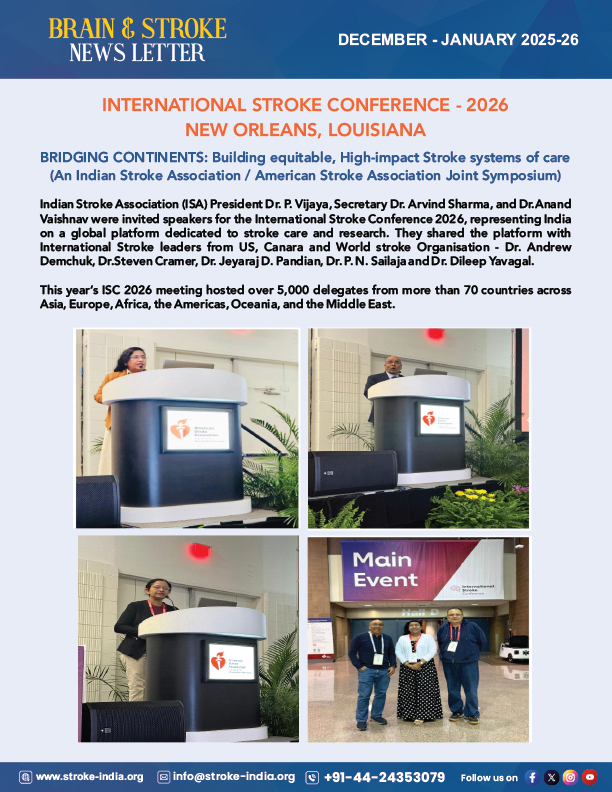 Indian Stroke Association tweet media