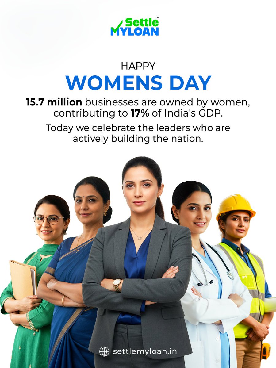 settlemy_loan's tweet photo. Get your free consultation call on #WomensDay 

📅Dates: 7th &amp; 8th March 2026
📍Call us on : +91 8657953453 or visit our office.
🧑Guidance by: Empathetic, professionally trained women financial advisors https://t.co/9xoRHJWCxu