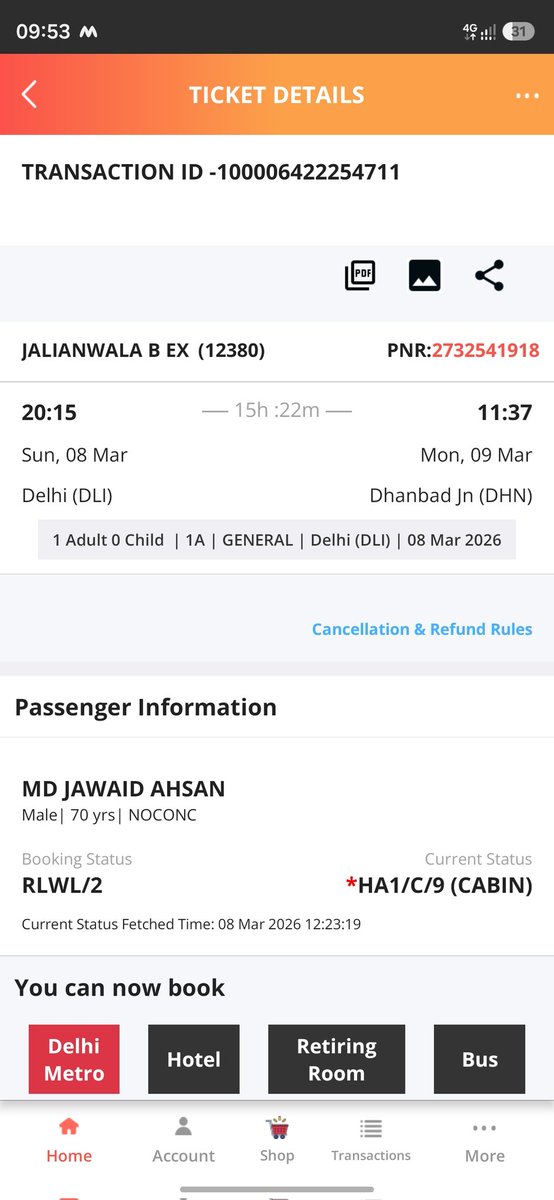 csabir44's tweet photo. Extremely disappointed with @IndiGo6E service. My flight 6E68 JED-HYD was delayed causing me to miss my connecting flight 6E5233 HYD-DEL. The alternative flight given is late, and now I will miss my train from Delhi scheduled at 20:15.PNR V8W7GZ
#IndiGo #FlightDelay https://t.co/mkGKcgd2Jr