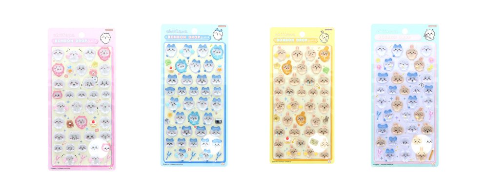 ちいかわ・ボンボンドロップシールを抽選販売‼️

・ちいかわ
・ハチワレ
・うさぎ
・ちいかわ×ハチワレ×うさぎ

価格550円(税込)

📅応募締切：3月11日 23:59

【応募方法】
1.フォロー&amp;RT
2.以下のURLから公式LINEを追加
3.メニューから抽選販売をタップ

s.lmes.jp/landing-qr/200…