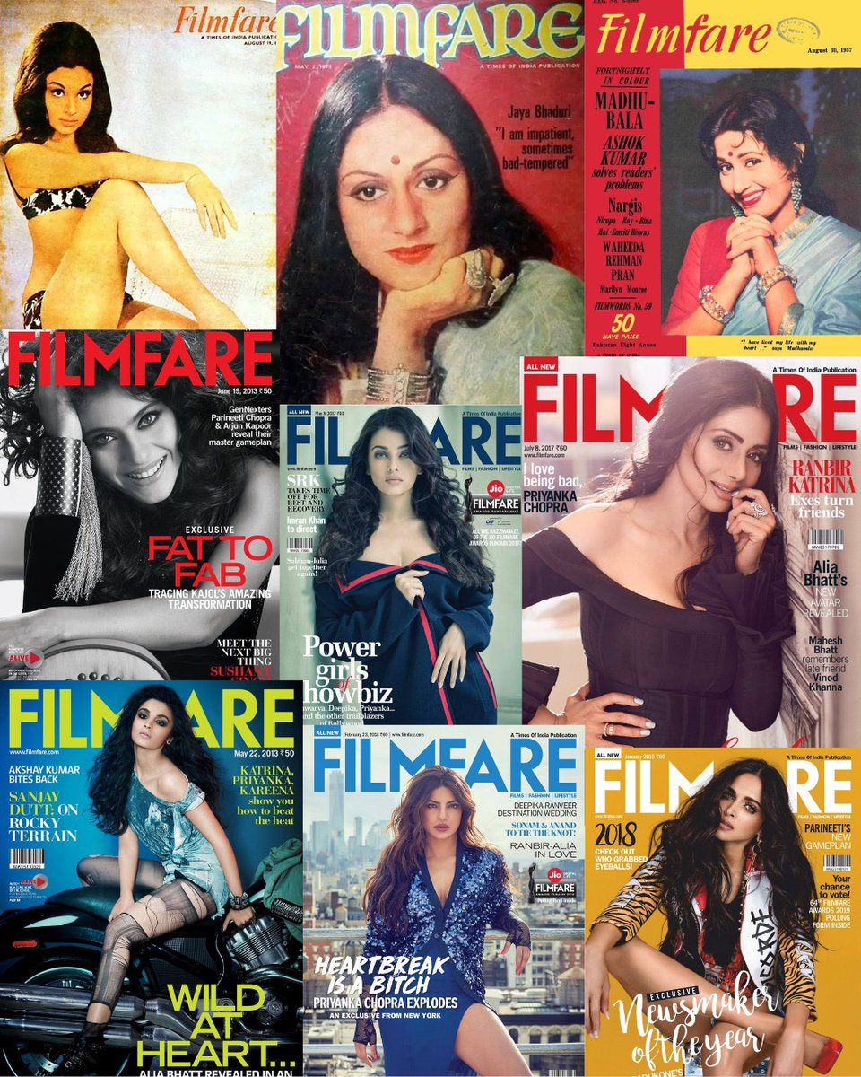From timeless legends to today’s powerful voices, these women have inspired generations with their craft, courage and remarkable contributions to cinema. ✨

Today, we celebrate the extraordinary women who have graced the Filmfare cover and helped shape the world of cinema over