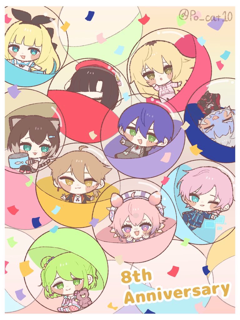 Po_cat10's tweet photo. ✧︎*。元2期生の皆さん .⋆𝜗𝜚.*･ﾟ
8周年おめでとうございます！
✦・┈┈┈┈┈┈┈┈┈┈・✦
#むぎあーと #りりあーと #絵ガク #金剛力也像 #有栖の絵本 #いちごのあとりえ #詩子あーと #ギルザレン画廊 #のらねっこあら #森中びじゅつかん https://t.co/6MwyApHYKh