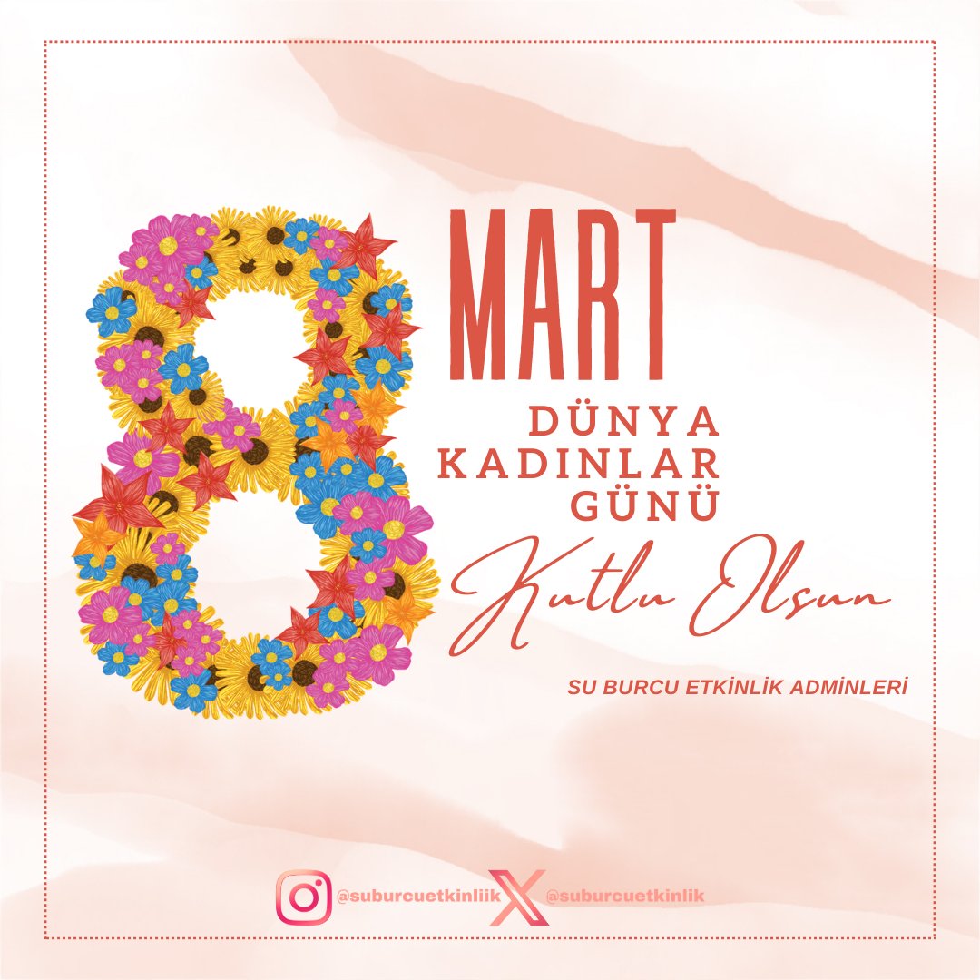 Hayatı değiştiren,güzelleştiren, İlham veren tüm kadınların 8 Mart Dünya Kadınlar Günü Kutlu Olsun.❤️

Biz hep birlikte güzeliz.✨️

#SuBurcuYazgıCoşkun