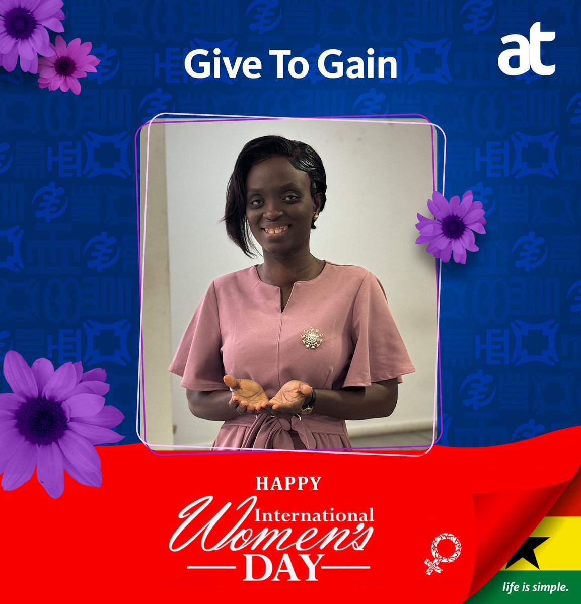 theatghana's tweet image. International Women’s Day 2026 💜
We Give to Gain.
Celebrating the strength, generosity and impact of women whose courage and contributions continue to shape our world.
#InternationalWomensDay #AT