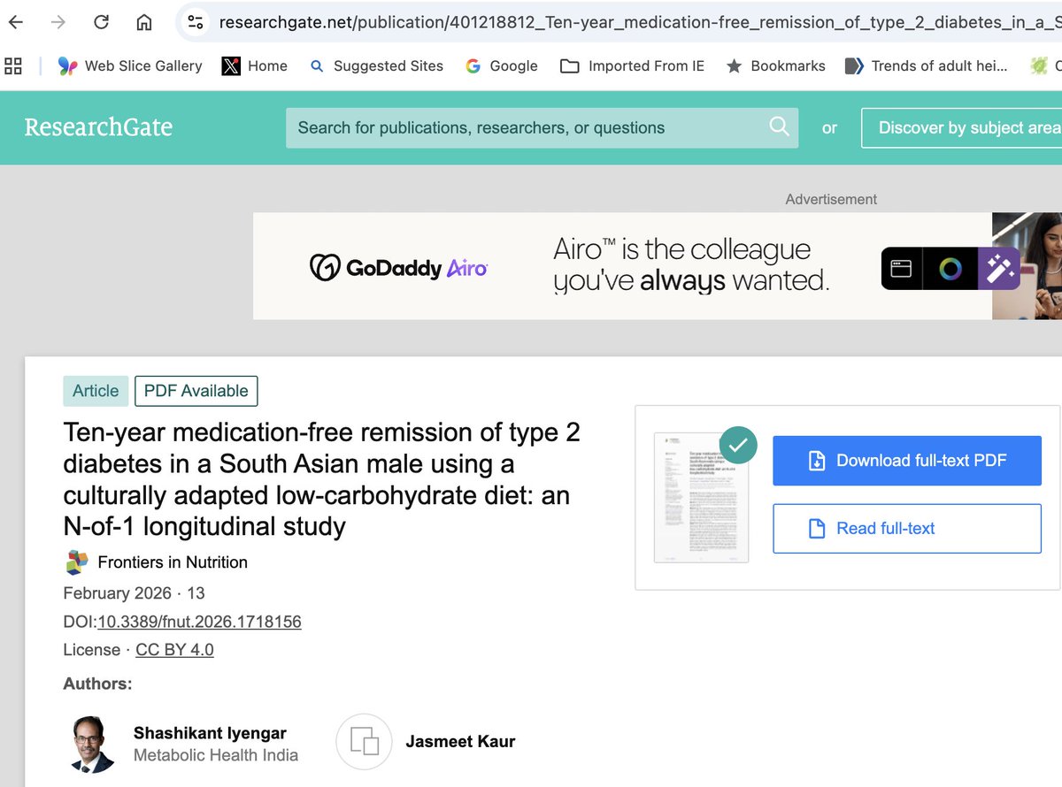 Shashi Iyengar | Metabolic Health India® tweet media