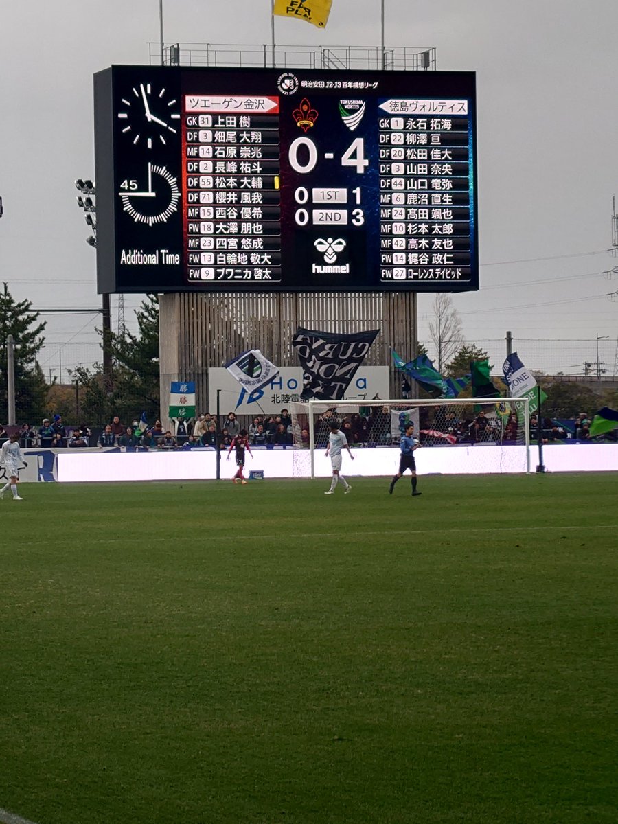 負けた負けた
実力の差感じました。
しかし寒かった

来週日曜日はアウェイ富山。

勝つしかないでしょ