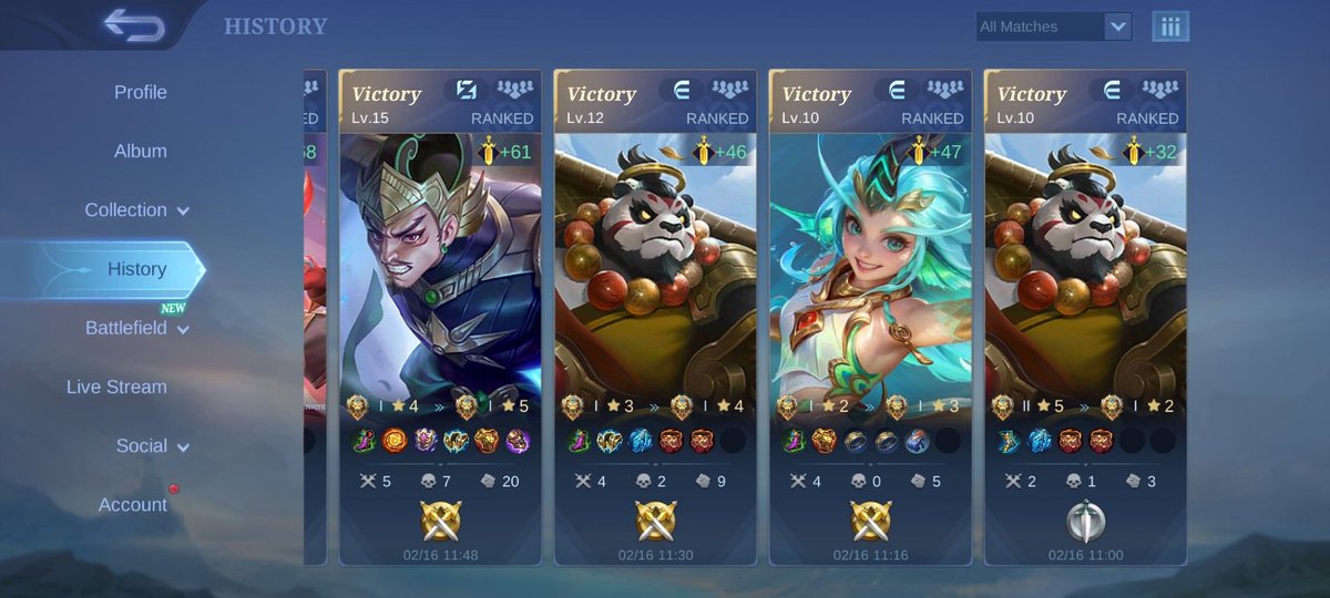 wllofd's tweet photo. hero exp counter versi me season ini ada akai kalea. akai buat counter fighter tank, kalea counter asasin😋 https://t.co/MICIwYBrKN