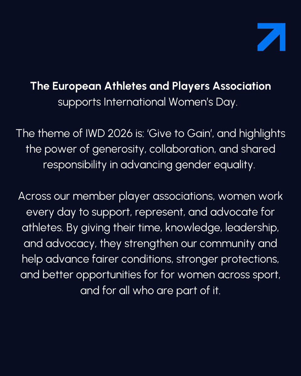 EUAthletes's tweet photo. #IWD2026 https://t.co/7Z9OPcYyym
