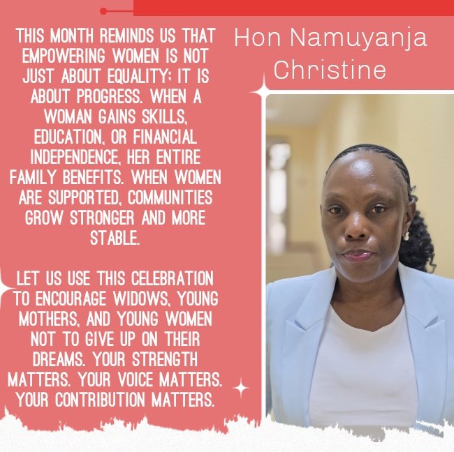 Hon. Christine Namuyanja tweet media