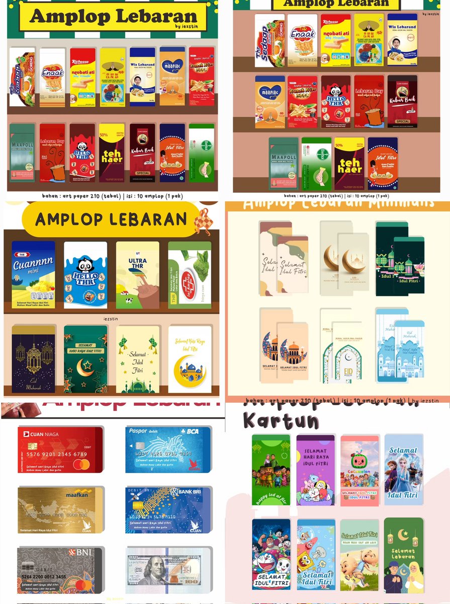iezstin's tweet photo. Sore dulur!

Jual amplop lebaran motif lucu, minimalis sampai anak-anak ada semua.

💸 start 8k/ pak isi 10pcs
📍Sukun, bisa COD daerah sekitar

Yang belum cari amplop/angpao lebaran, monggo pinarak.

Terima kasih banyak, min @infomalang
#pasarmingguinfomalang https://t.co/6RFHNHwD5C