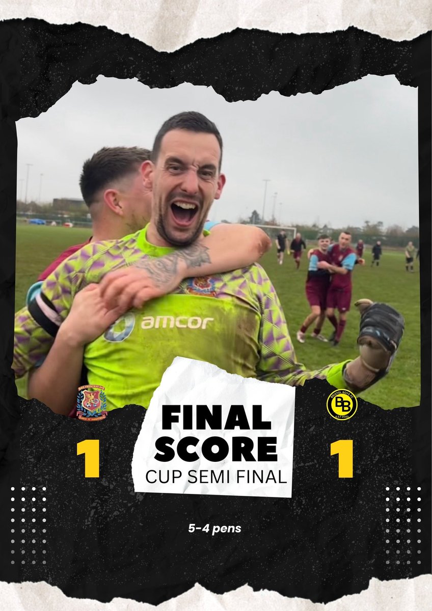 FULL TIME | CUP SEMI FINAL

The Reserves are through to the Cup Final! 🏆

After a hard-fought battle finished 1–1, the lads held their nerve to win 5–4 on penalties in a dramatic shootout. ⚽🔥

Congratulations to the boys! 💪

#CupSemiFinal #PenaltyDrama #IntoTheFinal