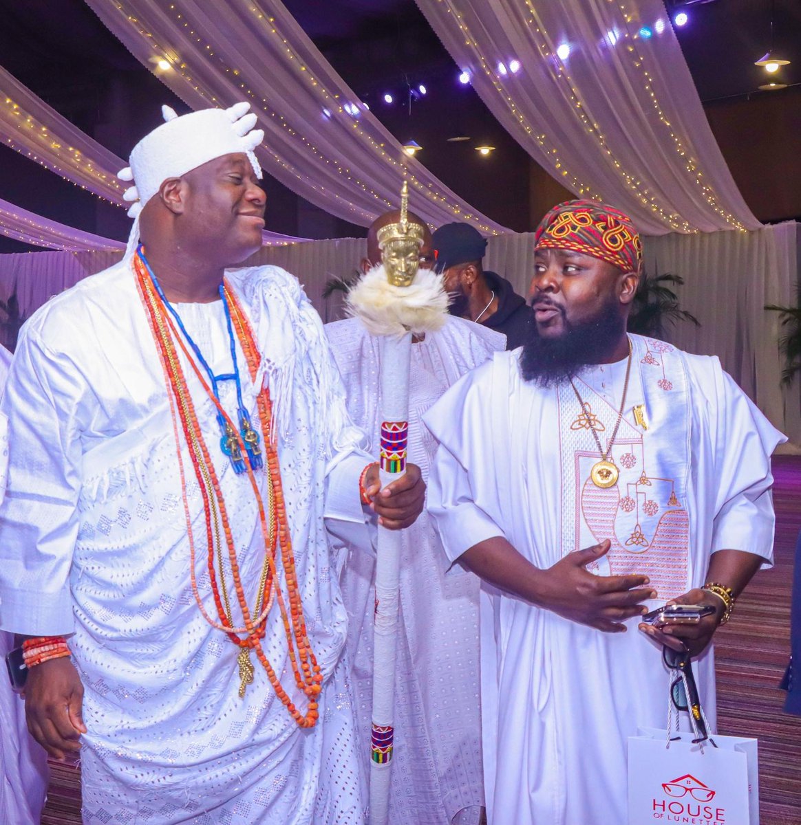 From the elegant agbada and intricate beadwork to the majestic staff symbolizing Authority, Lineage &amp; Royalty, moments like these with the Ooni of Ife, keeps me grateful of our deep-rooted Yoruba Culture, Pride, and Unity.

Ki Ade Pe Lori!!