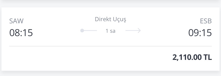Dün akşam İst-Ank 08:15 biletinin fiyatı 890 TL'ydi. bu sabah tekrar baktım 1.730 TL oldu. Farklı IP'den baktık, 1.770 TL çıktı. 5 dakika sonra sayfayı yeniledim, 2.110 TL oldu. İnsanları kandırmaya çalışan utanç verici bir havayolusunuz. <a href="/ucurbenipegasus/">Pegasus Hava Yolları</a> <a href="/flymepegasus/">Pegasus Airlines</a> <a href="/ticaret/">T.C. Ticaret Bakanlığı</a>