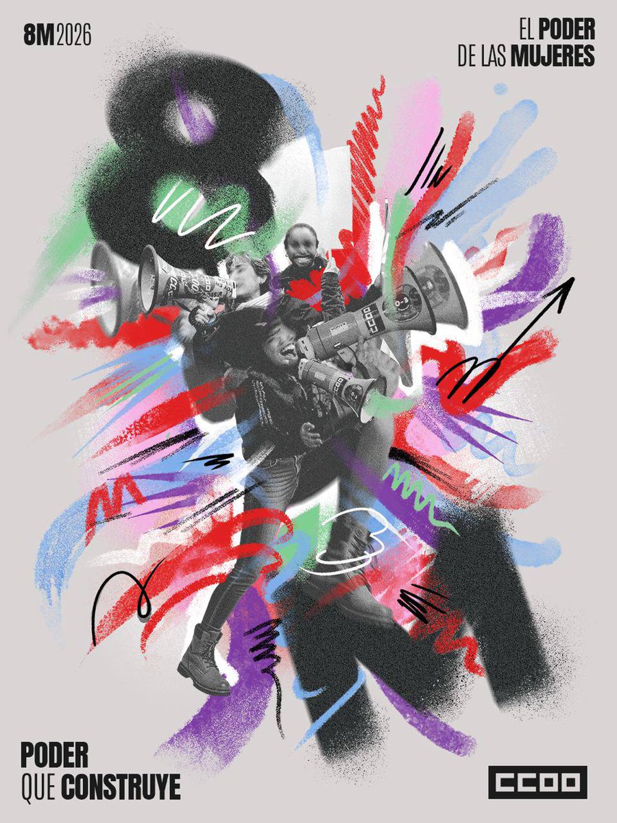 💜 Hoy, 8 de marzo, salimos a las calles para unir nuestras voces. 

Defendemos la igualdad y recordamos que nuestros derechos no se negocian.

✊Hoy gritamos alto alto y claro que apostamos por un feminismo sindical que no da ni un paso atrás.

🫵 ¡Únete!