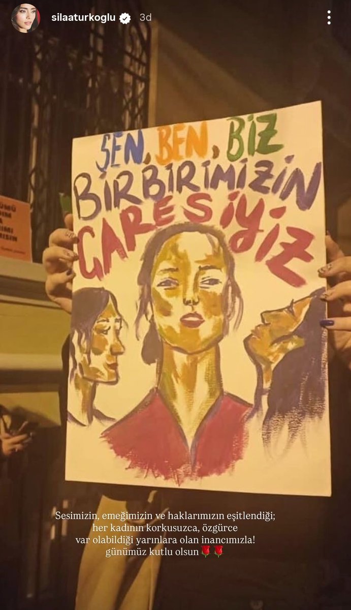 Ig story 🌹⚘️

#8MartEmekçiKadınlarınGünü 
#SılaTürkoğlu