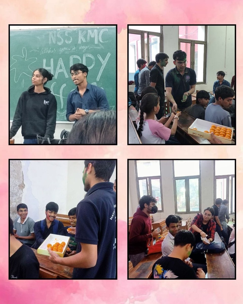 nsskmc's tweet photo. Greetings from Sahyog: Sharing Smiles! ✨
NSS Kirori Mal College celebrated a joyful Holi with our Sahyog students, filling the day with colours and togetherness. Volunteers shared the significance of Holi and its message of unity, kindness.
@_NSSIndia 
@YASMinistry 
@nssrddelhi https://t.co/CgAuSy0egS