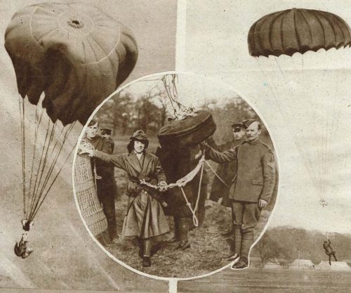 On #IWD2026, we celebrate some remarkable women associated with Richmond Park. First, Sylva Boyden, pioneer parachutist, who on 28th February 1919 was the first woman to make a parachute jump, testing an experimental design, from a tethered balloon in the Park. 1/