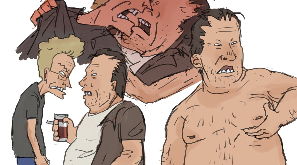 背景注意　old beavhead