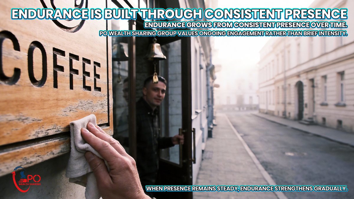 POWealthSharing's tweet photo. 🍀 Endurance grows through steady presence.
🌐 At PO Wealth Sharing Group, continuity supports lasting participation.
🎯 Consistent engagement strengthens long-term confidence.

#POWealthSharingGroup #Endurance #ConsistentPresence #LongTermCommitment https://t.co/NNFedk52xc