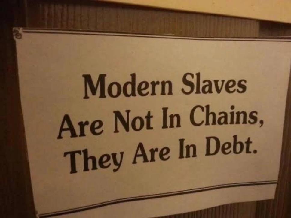 PopMathobela's tweet photo. .Modern slaves, are not in chains, they are in debt. 
I felt this one. 😪 

#SundayMorning 
#SundayThoughts https://t.co/tWjboug37V