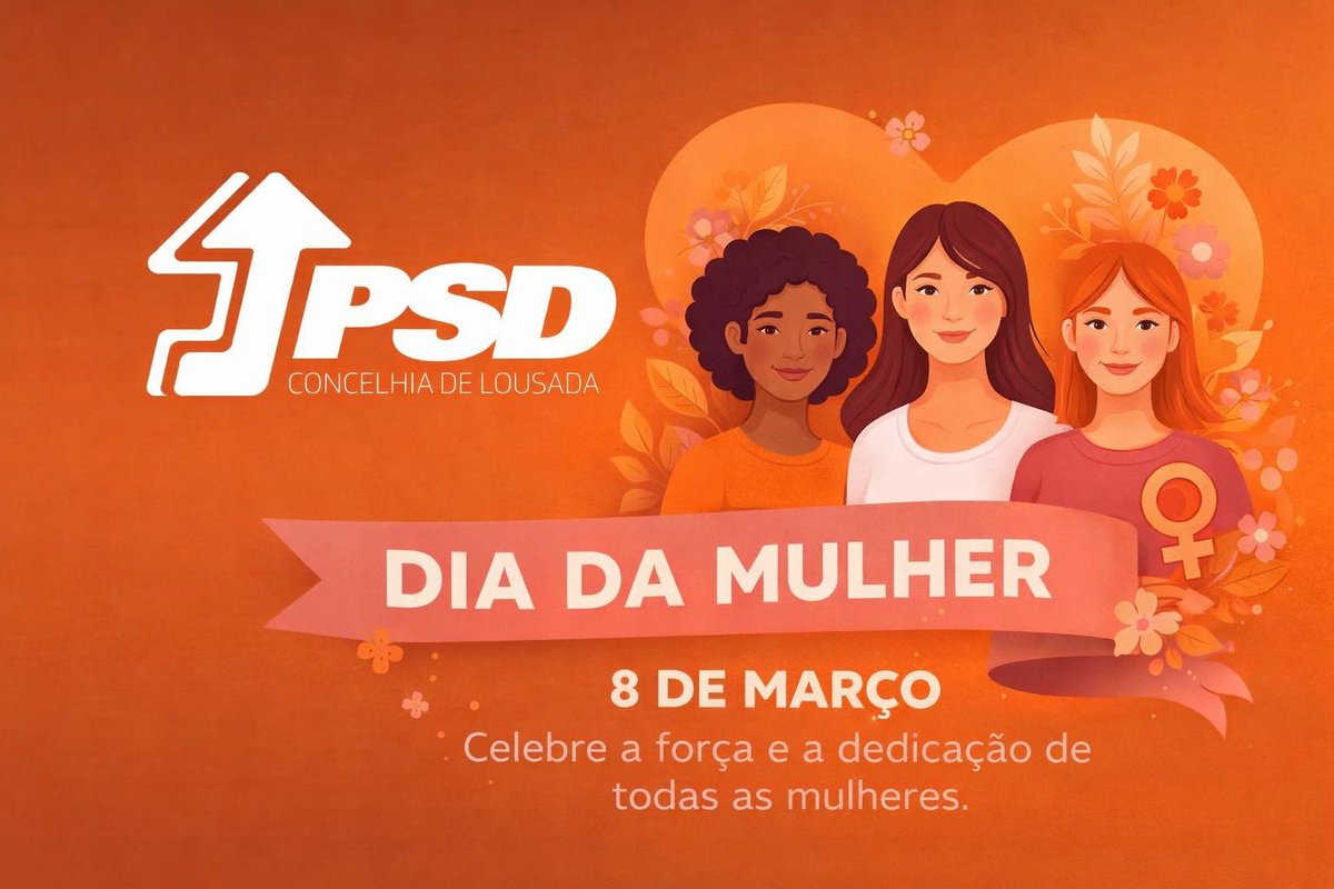 psdlousada's tweet photo. 𝐔𝐦 𝐭𝐫𝐢𝐛𝐮𝐭𝐨 𝐚̀ 𝐟𝐨𝐫𝐜̧𝐚, 𝐠𝐚𝐫𝐫𝐚 𝐞 𝐝𝐞𝐝𝐢𝐜𝐚𝐜̧𝐚̃𝐨 𝐪𝐮𝐞 𝐢𝐧𝐬𝐩𝐢𝐫𝐚𝐦 𝐨 𝐜𝐨𝐫𝐚𝐜̧𝐚̃𝐨 𝐝𝐚 𝐧𝐨𝐬𝐬𝐚 𝐋𝐨𝐮𝐬𝐚𝐝𝐚, 𝐭𝐞𝐫𝐫𝐚 𝐚𝐦𝐚𝐝𝐚. ❤️

Feliz Dia da Mulher! 🌹

#DiaDaMulher  #Lousada  #PSDLousada  #ForçaLousadense  #Igualdade https://t.co/MmevrcPVUr