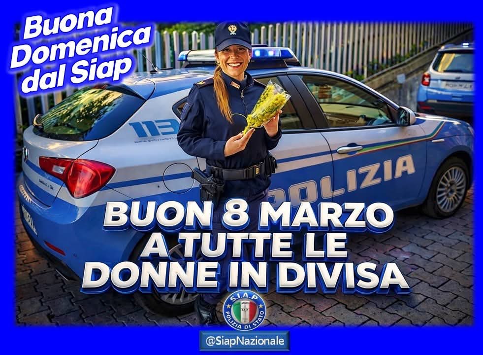 g_tiani's tweet photo. L’8 marzo non è retorica, ma memoria di diritti conquistati e di libertà da custodire. Alle #Poliziotte e a tutte le #Donne che ogni giorno tengono viva la nostra società va il nostro rispetto. Dal rispetto per le donne si misura la civiltà di un Paese.
@PressOfficeSiap https://t.co/s4iZHYnFlT