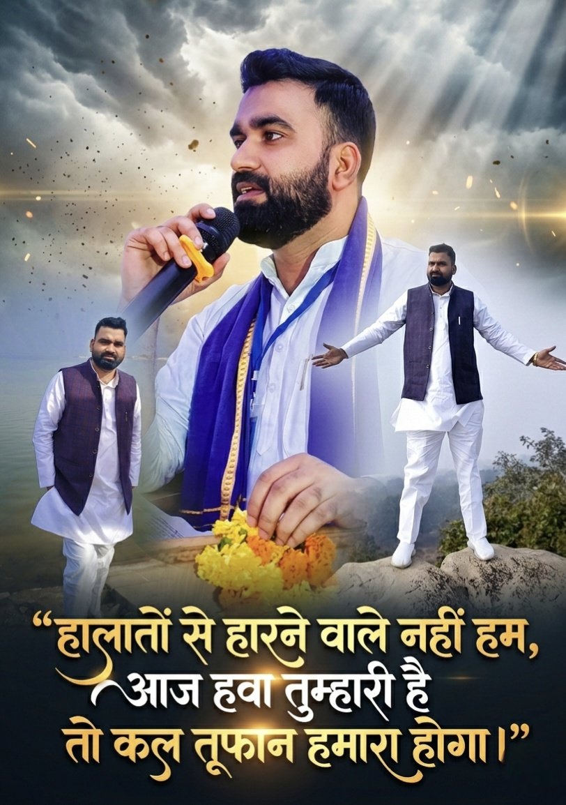 हालातों से हारने वाले नहीं हम,
आज हवा तुम्हारी है तो कल तूफान हमारा होगा।।