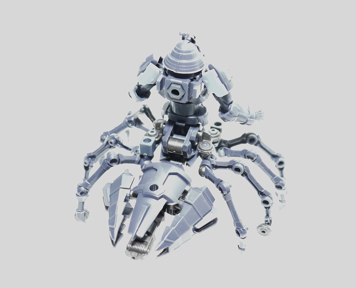 404NotFound_hex's tweet photo. #ヘキサギア
エンクロージャ単キット縛りでクリーチャー型作成

8本足を我慢できずに先にしちゃった関係で正確には単��ットじゃないけど単キットでも4本足Verで作れるのでそこはスルーでお願いしますm(_ _)m

余った足でキャノンも装着可能
単キットでお手軽にクリーチャー型ガバナーが作れます https://t.co/Z4np4uqaYf