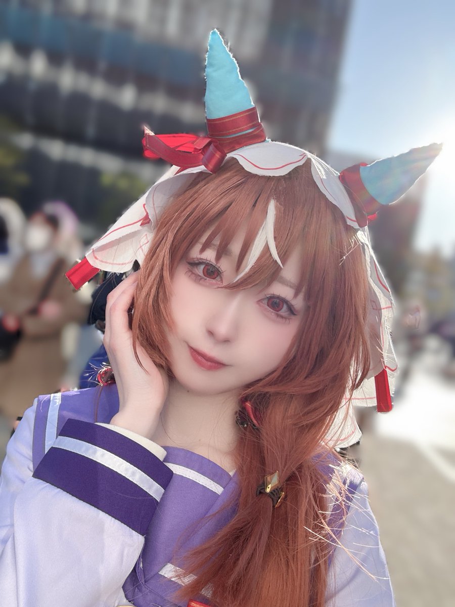 初めてのコスイベに行ってきました❤️🩵
お疲れ様でした！！！この自撮りだけが盛れてる！！！！！