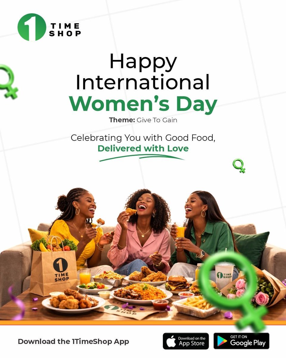 1timedotshop's tweet photo. Here’s to the women who inspire, lead, nurture, and make every day brighter.

Enjoy great moments, great food, and the convenience of 1TimeShop — delivered with love.

Happy International Women’s Day!

#InternationalWomensDay #IWD #1TimeShop #CelebrateWomen #WomenInspire https://t.co/FtDohVSIxh