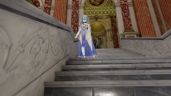 アンネリッタちゃん半額セールは明日の18:00くらいまで! お迎えをご検討中の方はお早めに! ※セール終了後、更新手続きのために一時的に商品ページが非公開になる場合があります #VRChat #MMD