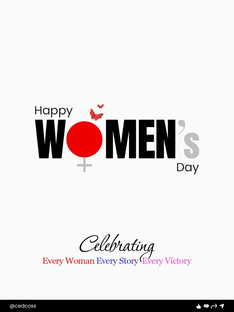 cedcoss's tweet photo. Celebrating strength.
Celebrating leadership.
Celebrating women who make a difference every single day.
Happy Women’s Day! 🌷
.
#WomensDay2026 https://t.co/NWz40SeUhH
