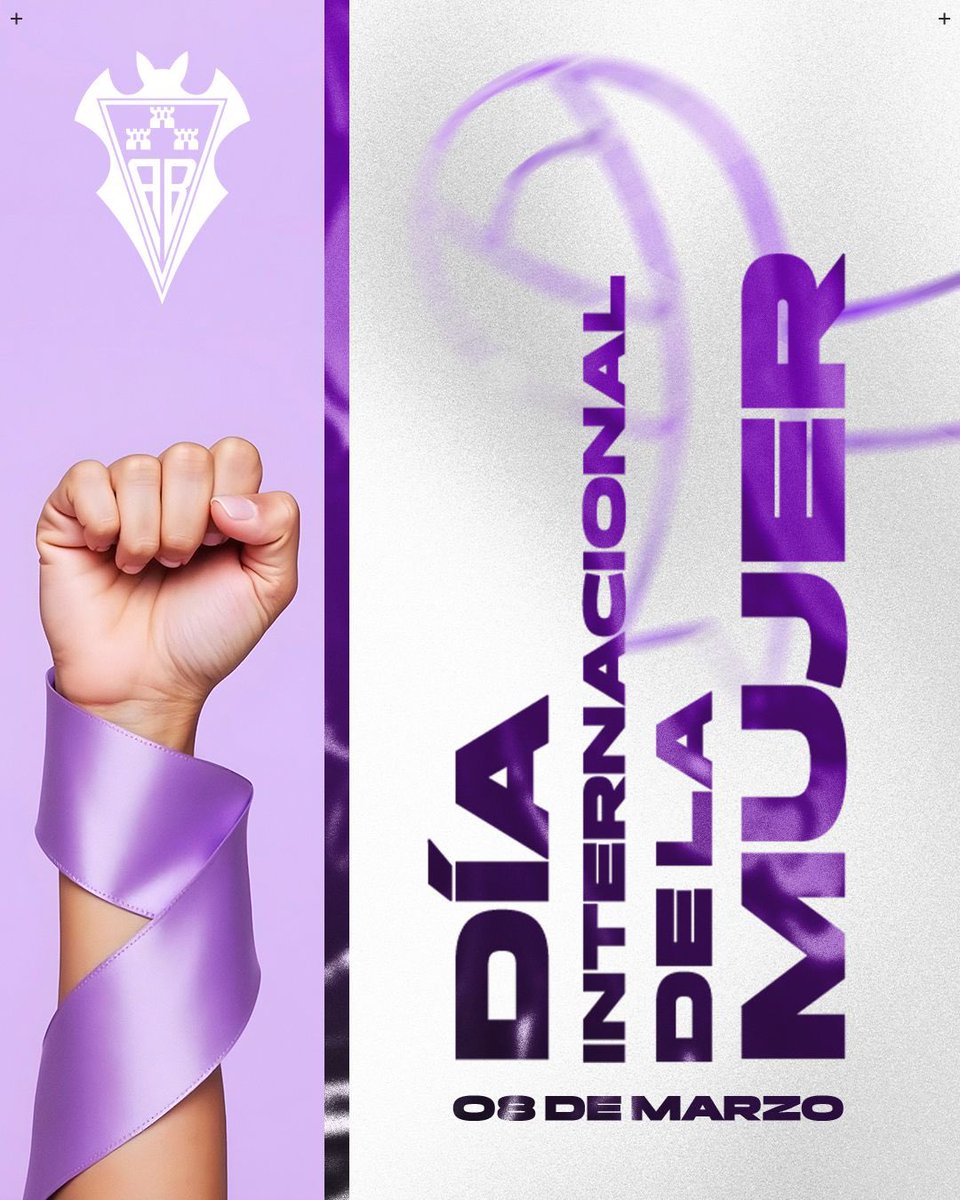 Por todas las mujeres que cada día hacen al Albacete Balompié más grande 🦇

Feliz #DiaInternacionalDeLaMujer 💜🤍