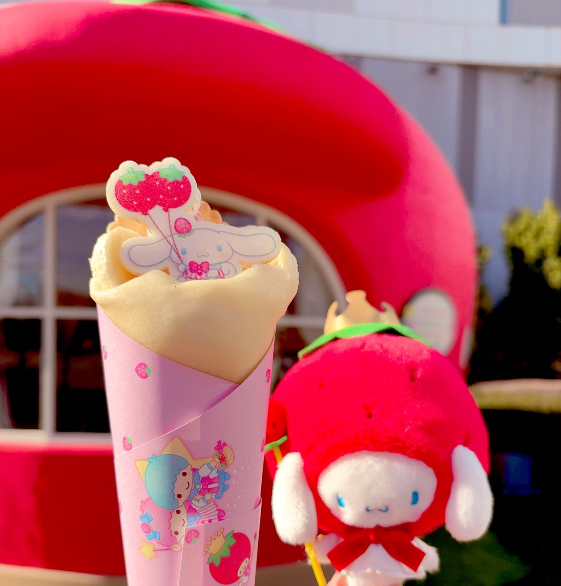 ゆらゆらいちご🍓
白ピンク➕差し色のエンジで全身いちごカラー🤍🩷❤️
いちごコーデでいちごのお家に行ってきました🎀