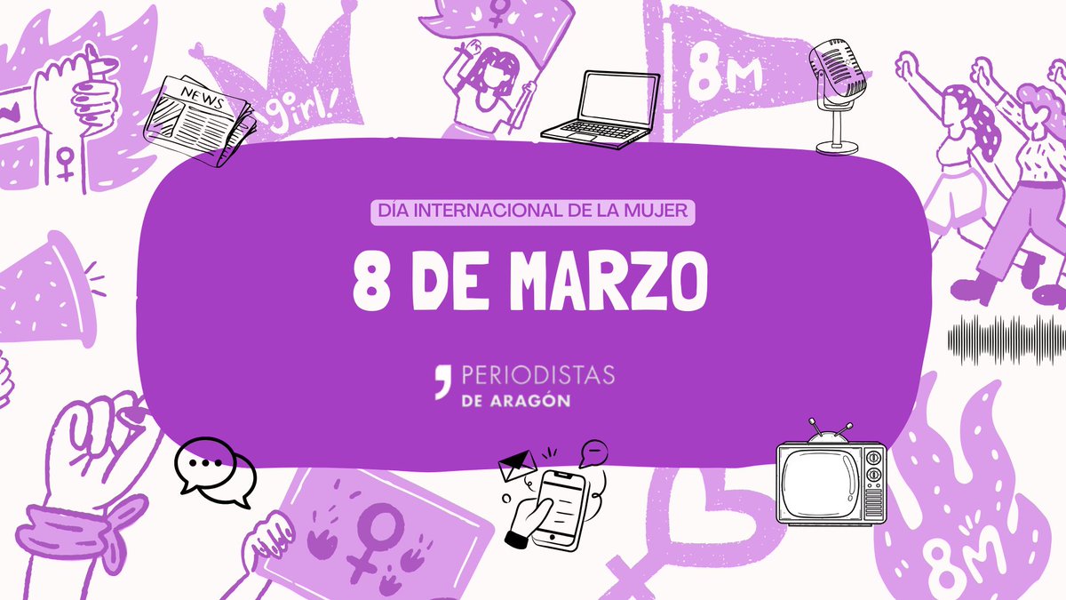 Periodistas_APA's tweet photo. 💜 Desde #PeriodistasAragón nos sumamos al #8M como una jornada de reivindicación y compromiso.

Defendemos redacciones más igualitarias, espacios seguros y libres de violencias, y una información con perspectiva de género. https://t.co/iNvMvXtT8B